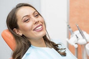 Castle Shannon Restorative Dentistry Smiling woman in dental chair