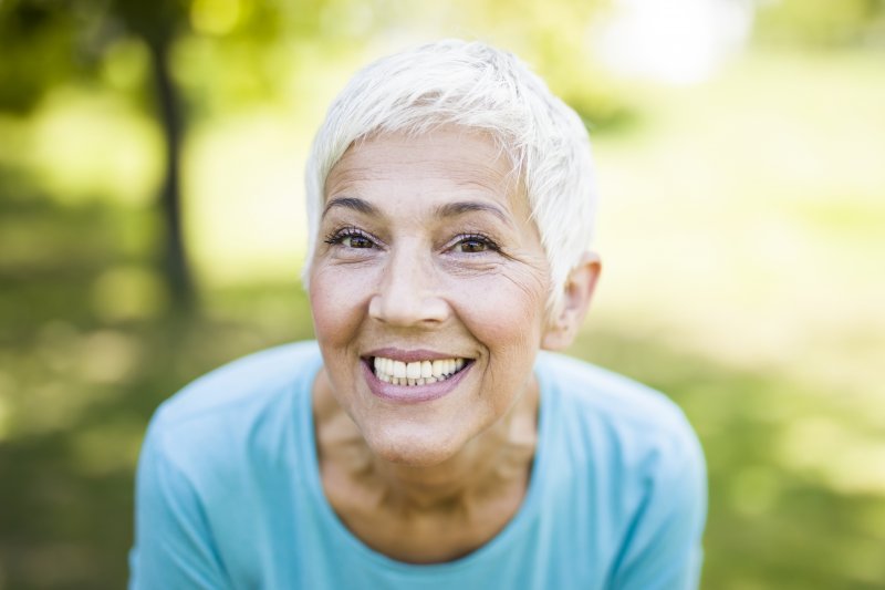 elderly woman with nice smile